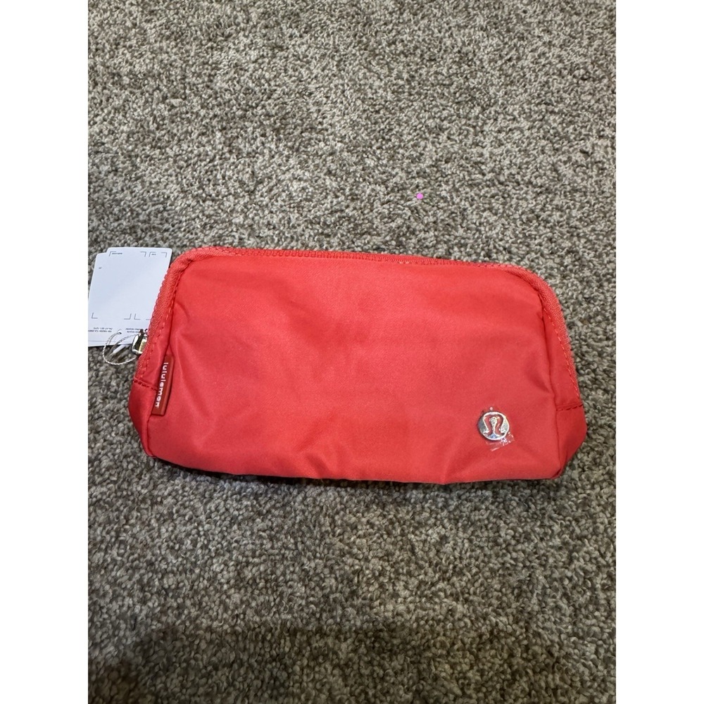 NWT Lululemon Everywhere Belt Bag Crossbody Solar Orange White Wordmark